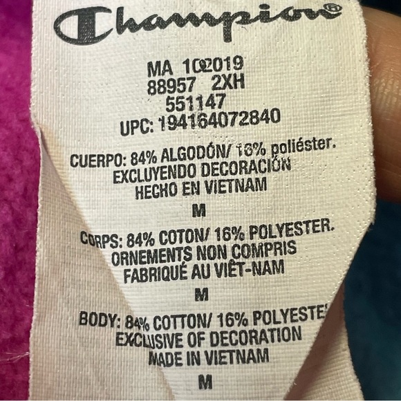 Champion Reverse Weave Cut Off Teal Pink Colorblock Sweat Shorts Adult Medium - Picture 11 of 11